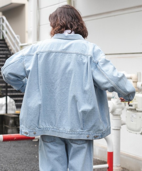 WEGO（ウィゴー）の「WEGO/3rd BIGデニムジャケット（デニムジャケット・メンズ・ライトインディゴブルー・FREE）」の3枚目の写真