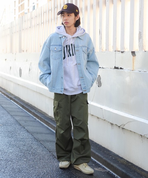 WEGO（ウィゴー）の「WEGO/3rd BIGデニムジャケット（デニムジャケット・メンズ・ライトインディゴブルー・FREE）」の19枚目の写真