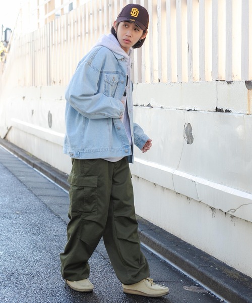 WEGO（ウィゴー）の「WEGO/3rd BIGデニムジャケット（デニムジャケット・メンズ・ライトインディゴブルー・FREE）」の21枚目の写真