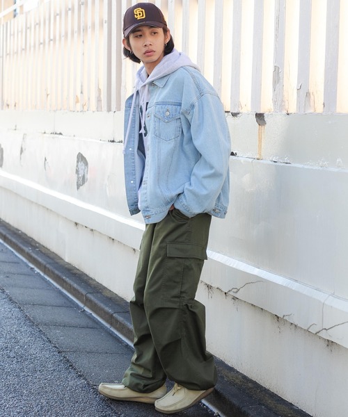 WEGO（ウィゴー）の「WEGO/3rd BIGデニムジャケット（デニムジャケット・メンズ・ライトインディゴブルー・FREE）」の22枚目の写真