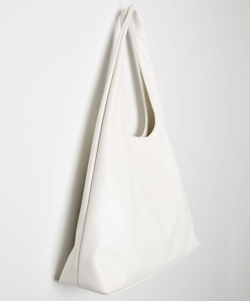 WEGO(ウィゴー)の「WEGO/トライアングルPUトートバッグ(トートバッグ・レディース・ブラック/ホワイト・FREE)」の9枚目の写真