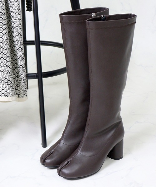 【セール】Liberty doll / 足袋サイドジップロングブーツ (9101) ジョッキーサイドジップブーツ タビブーツ（ブーツ）｜LibertyDoll（リバティードール）