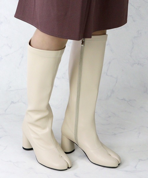 【セール】Liberty doll / 足袋サイドジップロングブーツ (9101) ジョッキーサイドジップブーツ タビブーツ（ブーツ）｜LibertyDoll（リバティードール）