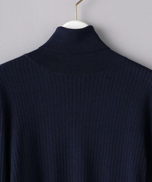 UNITED ARROWS（ユナイテッドアローズ）の「W/SI/CA リブ タートルネック ニット（ニット/セーター・レディース・オフホワイト/グレー/ネイビー・FREE）」の16枚目の写真