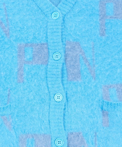 PUNYUS（プニュズ）の「ロゴカーディガン（カーディガン/ボレロ・レディース・ピンク/グリーン/サックスブルー・1/4/3/2）」の5枚目の写真