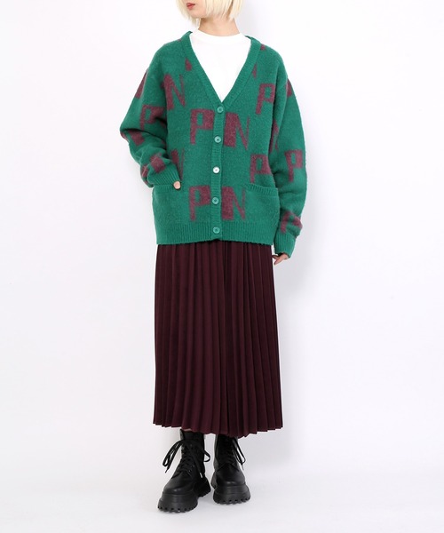 PUNYUS（プニュズ）の「ロゴカーディガン（カーディガン/ボレロ・レディース・ピンク/グリーン/サックスブルー・1/4/3/2）」の14枚目の写真