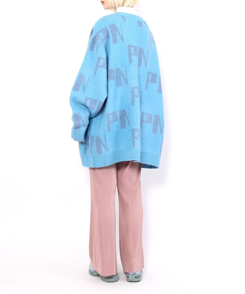 PUNYUS（プニュズ）の「ロゴカーディガン（カーディガン/ボレロ・レディース・ピンク/グリーン/サックスブルー・1/4/3/2）」の16枚目の写真