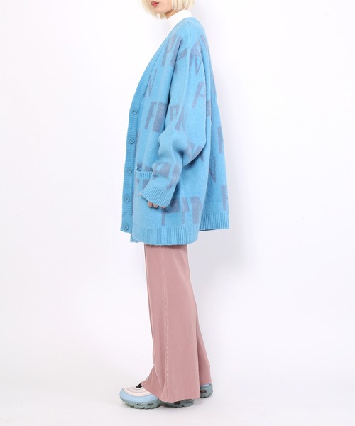 PUNYUS（プニュズ）の「ロゴカーディガン（カーディガン/ボレロ・レディース・ピンク/グリーン/サックスブルー・1/4/3/2）」の17枚目の写真