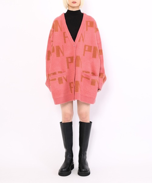 PUNYUS（プニュズ）の「ロゴカーディガン（カーディガン/ボレロ・レディース・ピンク/グリーン/サックスブルー・1/4/3/2）」の15枚目の写真