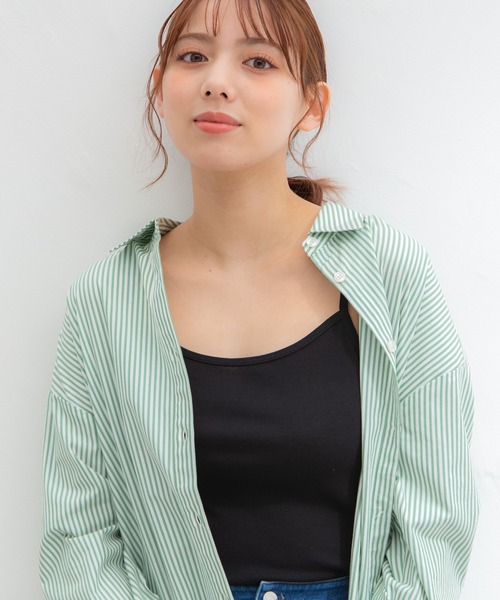 Honeys（ハニーズ）の「インナーキャミソール（キャミソール・レディース・ブラック/ライトグレー/ネイビー/ベージュ/オフホワイト/モカ・L/M/S/LL）」の3枚目の写真