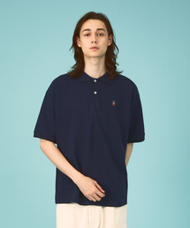【BEVERLY HILLS POLO CLUB / ビバリーヒルズポロクラブ】ワンポイント鹿の子ポロシャツ/ユニセックス