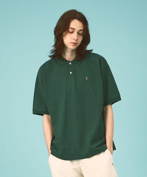 BEVERLY HILLS POLO CLUB(ビバリーヒルズポロクラブ)の「【BEVERLY HILLS POLO CLUB / ビバリーヒルズポロクラブ】ワンポイント鹿の子ポロシャツ/ユニセックス(Tシャツ/カットソー・メンズ・ブラック系その他/ブラック/ホワイト/グリーン/ホワイト系その他/ネイビー・L/LL/M)」の5枚目の写真