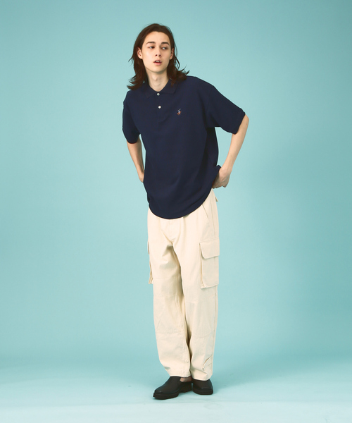 BEVERLY HILLS POLO CLUB(ビバリーヒルズポロクラブ)の「【BEVERLY HILLS POLO CLUB / ビバリーヒルズポロクラブ】ワンポイント鹿の子ポロシャツ/ユニセックス(Tシャツ/カットソー・メンズ・ブラック系その他/ブラック/ホワイト/グリーン/ホワイト系その他/ネイビー・L/LL/M)」の7枚目の写真