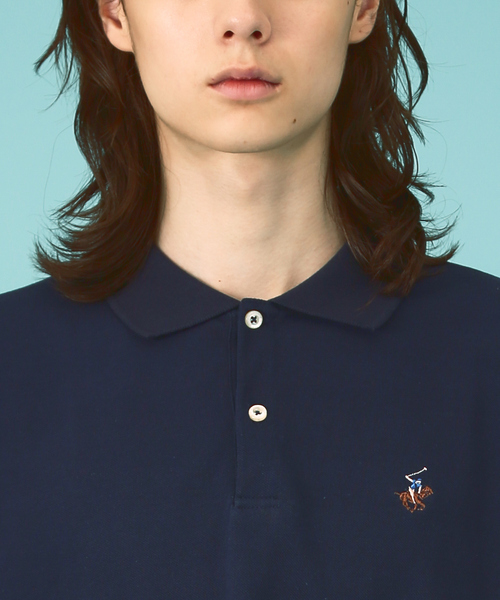 BEVERLY HILLS POLO CLUB(ビバリーヒルズポロクラブ)の「【BEVERLY HILLS POLO CLUB / ビバリーヒルズポロクラブ】ワンポイント鹿の子ポロシャツ/ユニセックス(Tシャツ/カットソー・メンズ・ブラック系その他/ブラック/ホワイト/グリーン/ホワイト系その他/ネイビー・L/LL/M)」の11枚目の写真