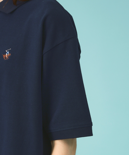 BEVERLY HILLS POLO CLUB(ビバリーヒルズポロクラブ)の「【BEVERLY HILLS POLO CLUB / ビバリーヒルズポロクラブ】ワンポイント鹿の子ポロシャツ/ユニセックス(Tシャツ/カットソー・メンズ・ブラック系その他/ブラック/ホワイト/グリーン/ホワイト系その他/ネイビー・L/LL/M)」の12枚目の写真