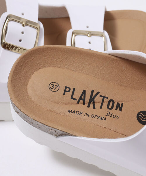 PLAKTON(プラクトン)の「【PLAKTON/ プラクトン】◇【WEB限定】トラックソールダブルベルトサンダル(サンダル・レディース・ブラック/ホワイト・36/37/38)」の8枚目の写真