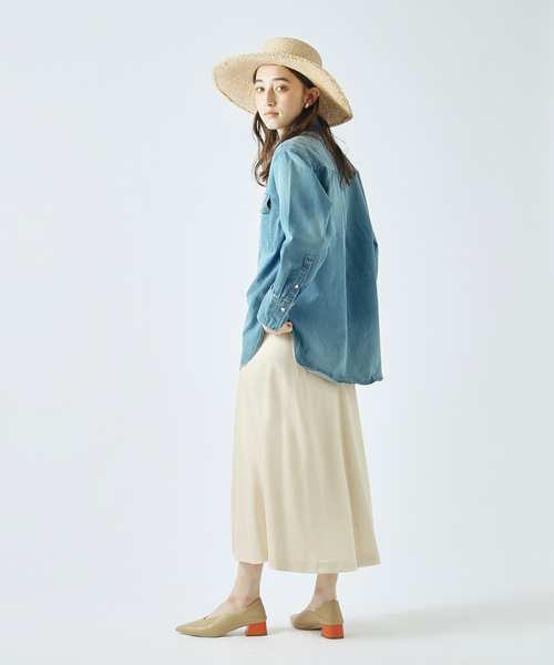 PICHE ABAHOUSE（ピシェ アバハウス）の「カラーヒールポインテッド パンプス（パンプス・レディース・キャメル/アイボリー/ブラック/ベージュ・38/37/36/39/35）」の6枚目の写真