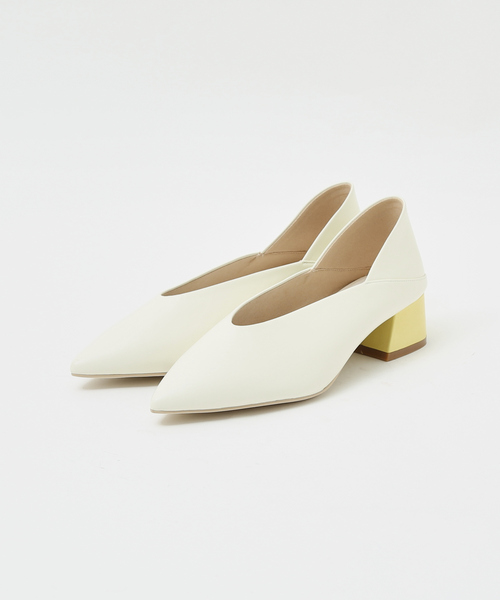 PICHE ABAHOUSE（ピシェ アバハウス）の「カラーヒールポインテッド パンプス（パンプス・レディース・キャメル/アイボリー/ブラック/ベージュ・38/37/36/39/35）」の19枚目の写真