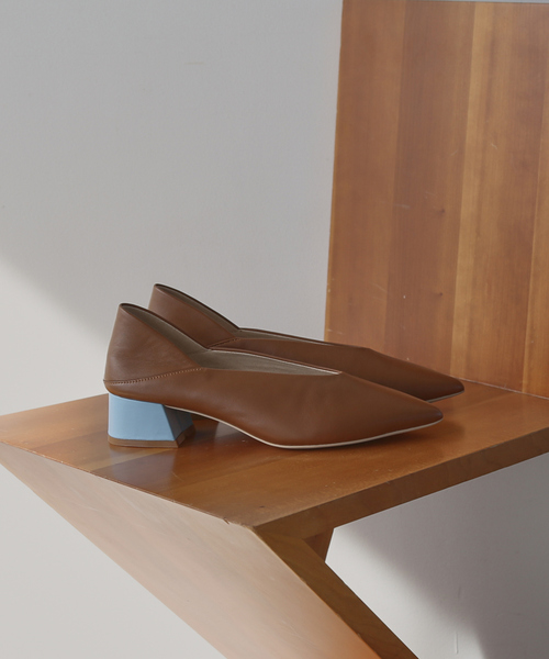 PICHE ABAHOUSE（ピシェ アバハウス）の「カラーヒールポインテッド パンプス（パンプス・レディース・キャメル/アイボリー/ブラック/ベージュ・38/37/36/39/35）」の22枚目の写真