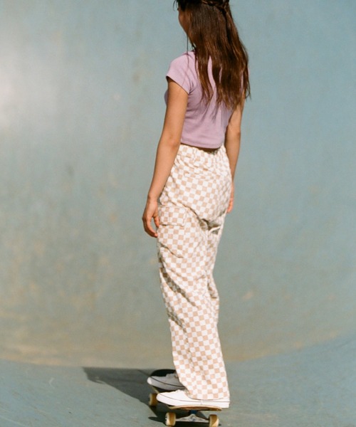 ROXY(ロキシー)の「SLIDE PANTS/ロキシーカーゴパンツ(カーゴパンツ・レディース・ホワイト/パープル/マルチ・MEDIUM/LARGE)」の21枚目の写真