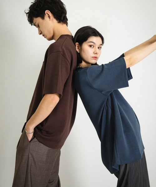 セール】『ユニセックス』シシュウダンボールポンチTシャツ(5分袖)（T 