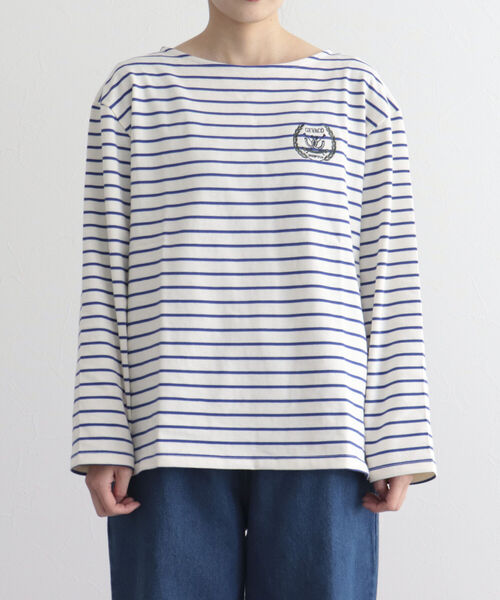 GEVACO（ゲバコ）の「【GEVACO/ゲバコ】ヘビー天竺ボートネック長袖Tシャツ（Tシャツ/カットソー・レディース・レッド系その他/ブルー系その他/ブルー系その他3・38）」の20枚目の写真