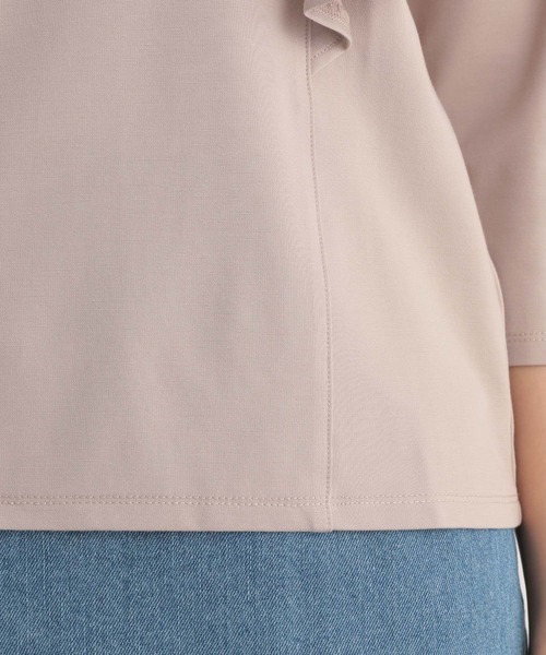 Andemiu（アンデミュウ）の「フレアスリーブカット7S 188367（Tシャツ/カットソー・レディース・オフホワイト/チャコールグレー/ベージュ・FREE）」の16枚目の写真