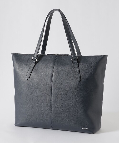 BLACK LABEL CRESTBRIDGE(ブラックレーベル・クレストブリッジ)の「エンボスシュリンクレザートート(トートバッグ・メンズ・ブラック/ネイビー・FREE)」の2枚目の写真