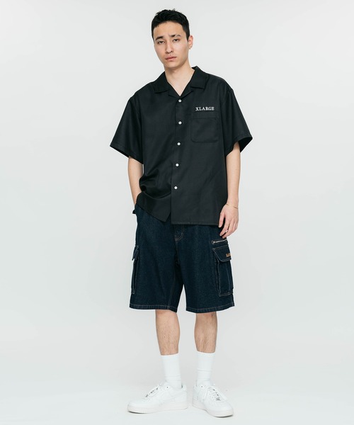 XLARGE(エクストララージ)の「DENIM CARGO SHORT PANTS(デニムパンツ・メンズ・ブラック/インディゴブルー/ライトインディゴブルー・30inch/32inch/34inch/36inch)」の6枚目の写真