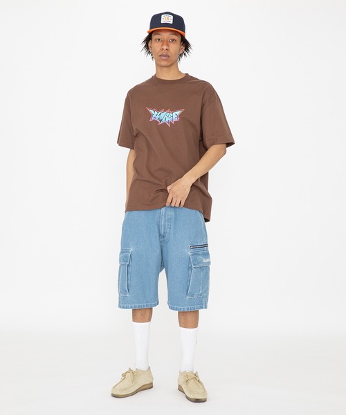 XLARGE(エクストララージ)の「DENIM CARGO SHORT PANTS(デニムパンツ・メンズ・ブラック/インディゴブルー/ライトインディゴブルー・30inch/32inch/34inch/36inch)」の9枚目の写真