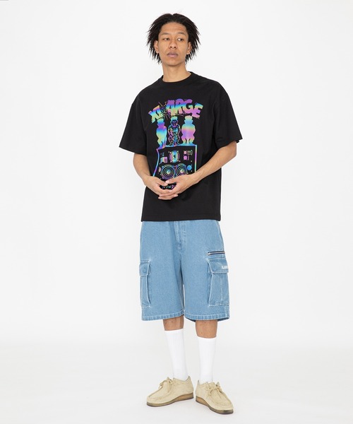 XLARGE(エクストララージ)の「DENIM CARGO SHORT PANTS(デニムパンツ・メンズ・ブラック/インディゴブルー/ライトインディゴブルー・30inch/32inch/34inch/36inch)」の10枚目の写真