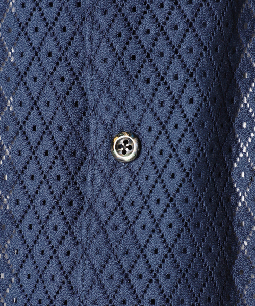 JOURNAL STANDARD relume(ジャーナルスタンダード レリューム)の「ダイヤレース オープンカラー半袖シャツ(シャツ/ブラウス・メンズ・ブルー系その他/イエロー/ブラック・MEDIUM/LARGE)」の21枚目の写真