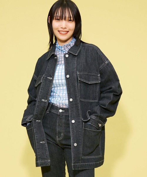 FOREVER 21(フォーエバー トゥエンティーワン)の「【STREET】デニムジャケット(デニムジャケット・レディース・グレー/ブルー・FREE)」の8枚目の写真