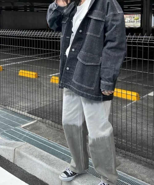 FOREVER 21(フォーエバー トゥエンティーワン)の「【STREET】デニムジャケット(デニムジャケット・レディース・グレー/ブルー・FREE)」の12枚目の写真