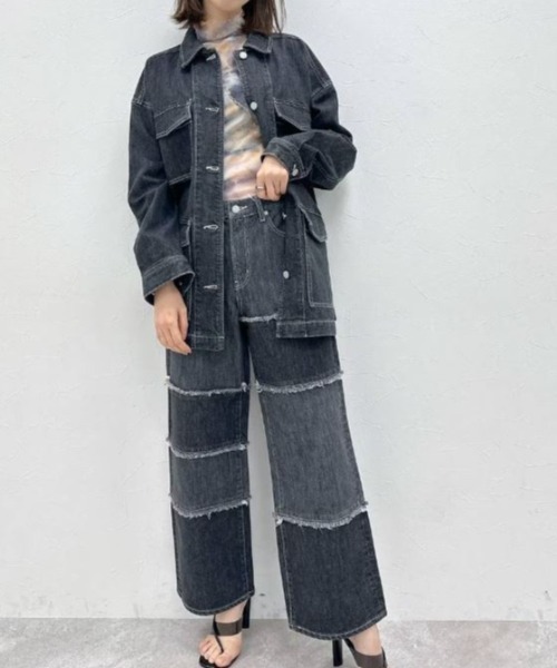 FOREVER 21(フォーエバー トゥエンティーワン)の「【STREET】デニムジャケット(デニムジャケット・レディース・グレー/ブルー・FREE)」の10枚目の写真