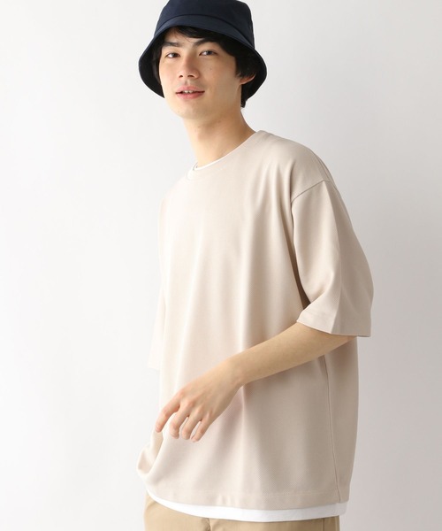 GLOBAL WORK（グローバルワーク）の「クルーネックレイヤード/半袖/163740（Tシャツ/カットソー・メンズ・ブラック/グレー/ミント/オフホワイト/ブルー/グリーン系その他4・X-LARGE/SMALL/MEDIUM/LARGE）」の11枚目の写真