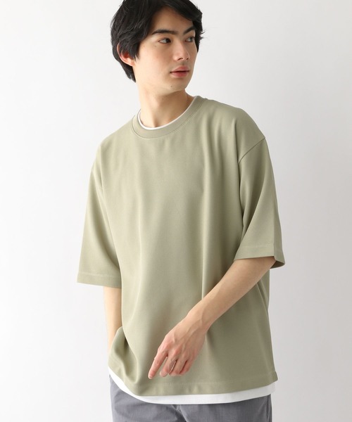 GLOBAL WORK（グローバルワーク）の「クルーネックレイヤード/半袖/163740（Tシャツ/カットソー・メンズ・ブラック/グレー/ミント/オフホワイト/ブルー/グリーン系その他4・X-LARGE/SMALL/MEDIUM/LARGE）」の8枚目の写真