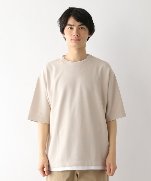 GLOBAL WORK（グローバルワーク）の「クルーネックレイヤード/半袖/163740（Tシャツ/カットソー・メンズ・ブラック/グレー/ミント/オフホワイト/ブルー/グリーン系その他4・X-LARGE/SMALL/MEDIUM/LARGE）」の19枚目の写真