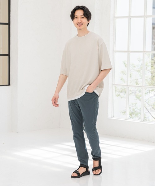 みページ セール】クルーネックレイヤード/半袖/163740（Tシャツ/カットソー