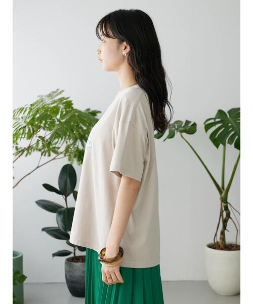 CRAFT STANDARD BOUTIQUE（クラフトスタンダードブティック）の「ビッグM Tee（Tシャツ/カットソー・レディース・チャコールグレー/カーキ/グレイッシュベージュ・M/L）」の9枚目の写真