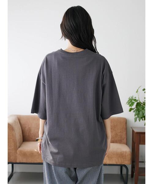 CRAFT STANDARD BOUTIQUE（クラフトスタンダードブティック）の「ビッグM Tee（Tシャツ/カットソー・レディース・チャコールグレー/カーキ/グレイッシュベージュ・M/L）」の15枚目の写真