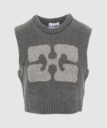 Graphic Cropped Vest