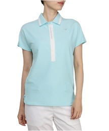 MIZUNO GOLF（ミズノゴルフ）の「バイヤス柄センターライン半袖シャツ
