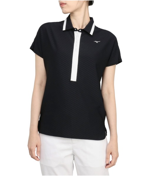 MIZUNO GOLF（ミズノゴルフ）の「バイヤス柄センターライン半袖