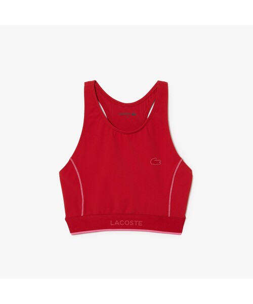 LACOSTE（ラコステ）の「ジャージースイムトップ（水着・レディース・レッド・38）」の4枚目の写真