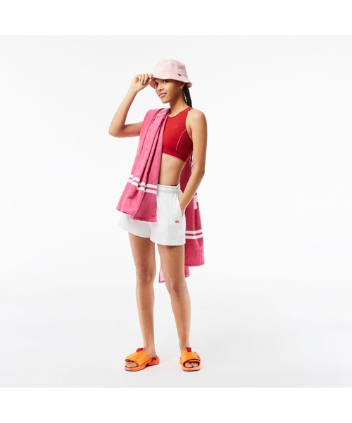 LACOSTE（ラコステ）の「ジャージースイムトップ（水着・レディース・レッド・38）」の5枚目の写真