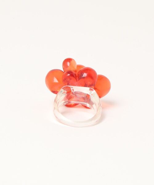 ammy.（エイミードット）の「【 ammy. / エイミードット 】 クリア  フラワー アクセント リング（リング・レディース・イエロー/ブルー/クリア/レッド/グリーン・FREE）」の6枚目の写真
