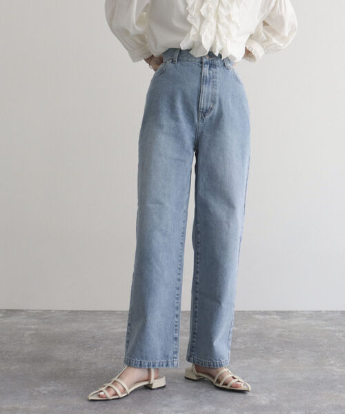 fredy emue（フレディエミュ）の「【fredyemueフレディエミュ】ストレートデニム（デニムパンツ・レディース・ブルー/サックスブルー/ライトブルー・36/38）」の14枚目の写真