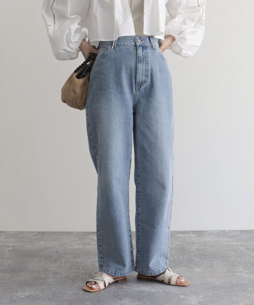 fredy emue（フレディエミュ）の「【fredyemueフレディエミュ】ストレートデニム（デニムパンツ・レディース・ブルー/サックスブルー/ライトブルー・36/38）」の18枚目の写真