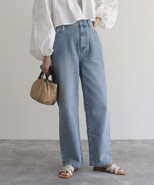 fredy emue（フレディエミュ）の「【fredyemueフレディエミュ】ストレートデニム（デニムパンツ・レディース・ブルー/サックスブルー/ライトブルー・36/38）」の19枚目の写真